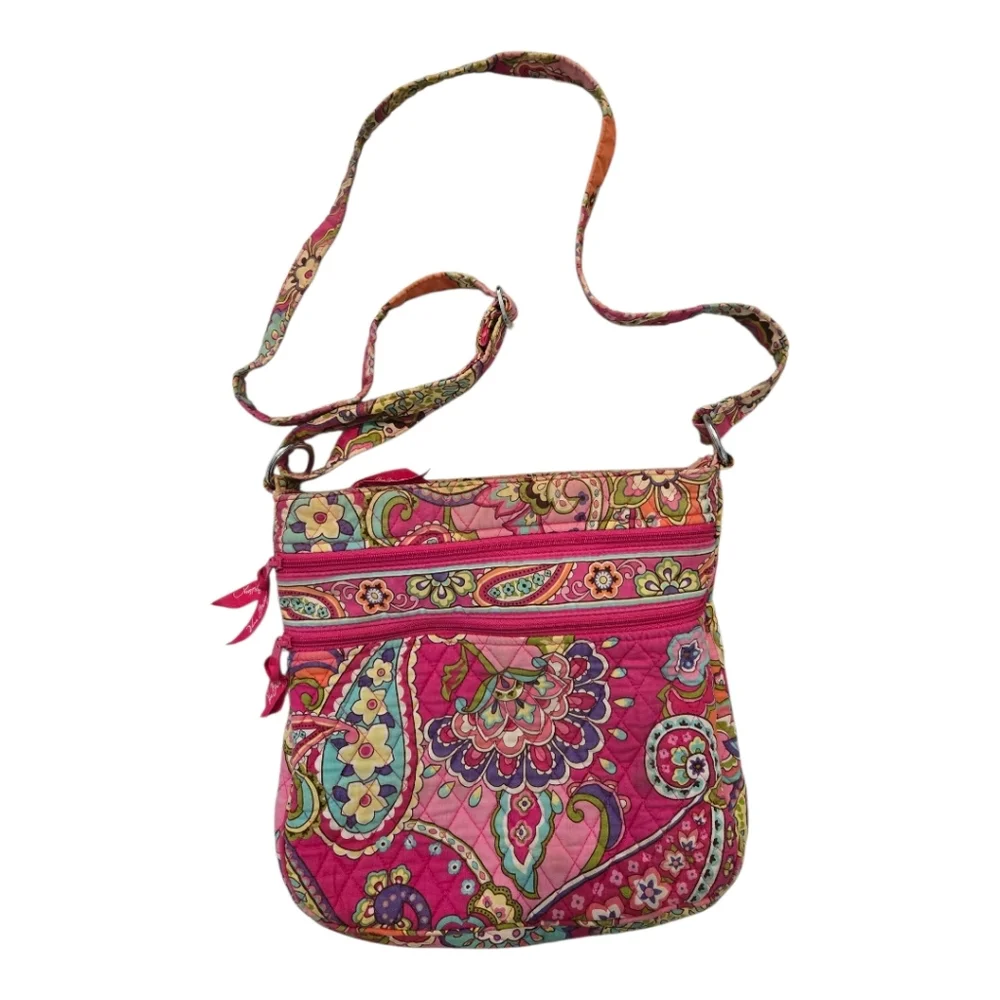 Vera Bradley Floral Pink Crossbody Bag